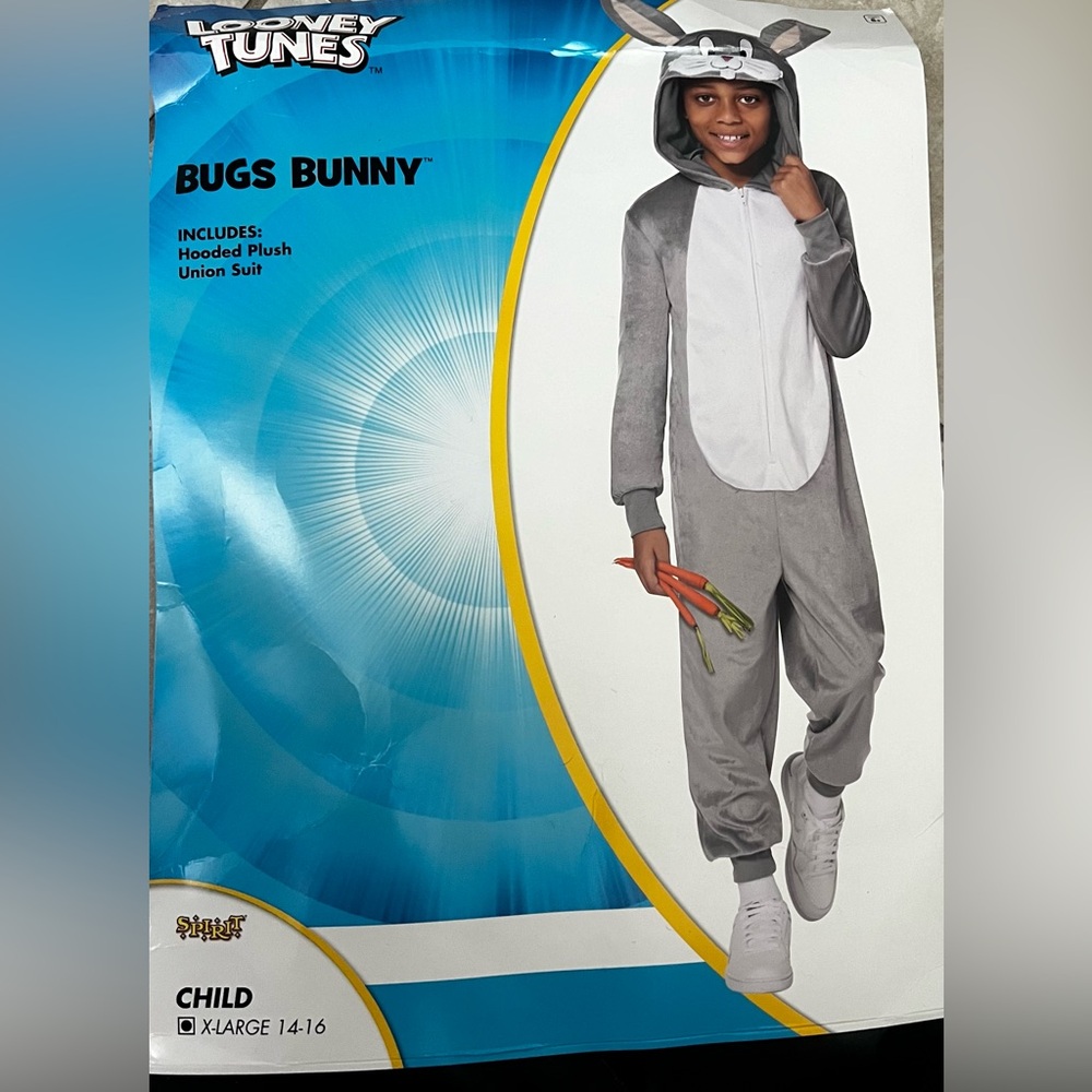 Looney Tunes Kids Bugs Bunny Union Suit  | Kids Bugs Bunny Costume